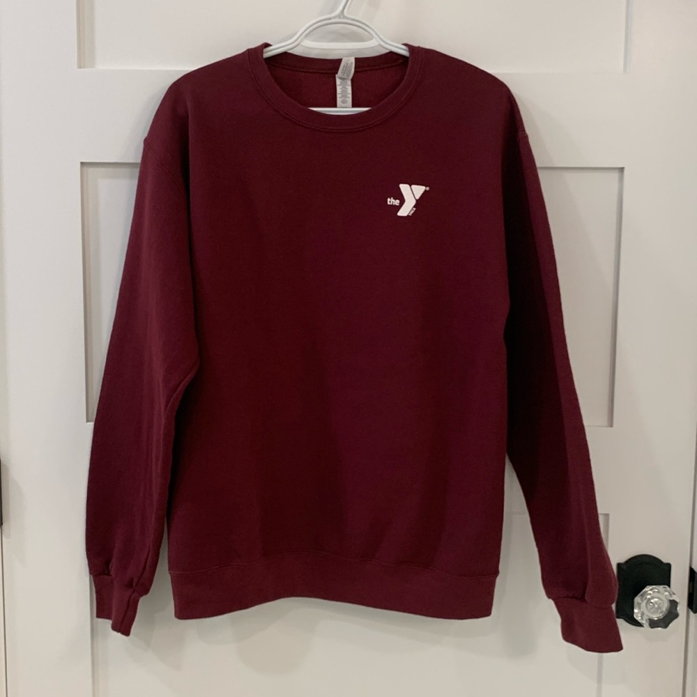 Jerzees Nublend Burgundy YMCA Medium Sweatshirt